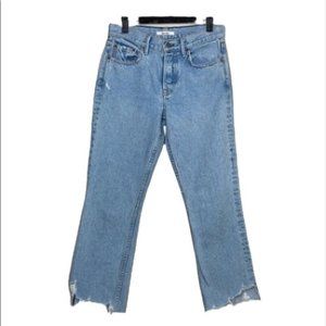 GRLFRND Jeans Grlfrnd Tatum Distressed Raw Hem Light Wash